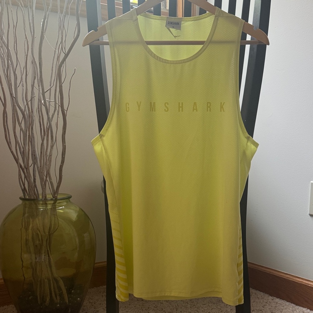 2 Gymshark Tanks, Firefly Green and White, M - Picture 4 of 14